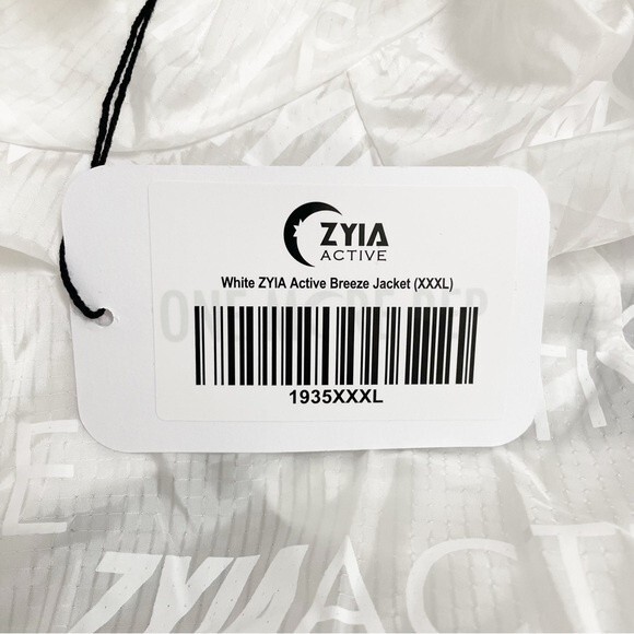 NWT Zyia Active White Sheer Breeze Hooded Jacket Windbreaker Women’s Size XXXL - Picture 13 of 16